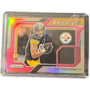 2021 Prizm Pat Freiermuth Premier Pink Prizm Rookie Jersey Patch RC